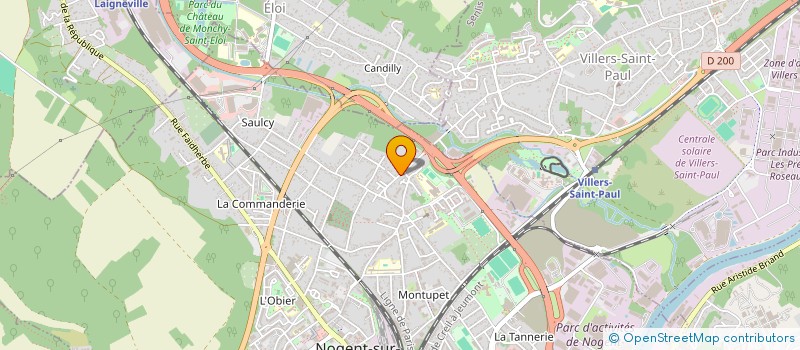 localisation de l'entreprise AZE  NOGENT-SUR-OISE