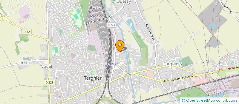 localisation de l'entreprise AZED CARRELAGE à TERGNIER