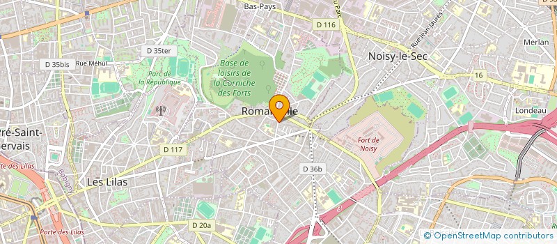 localisation de l'entreprise AZED LE PRINCIPE à ROMAINVILLE