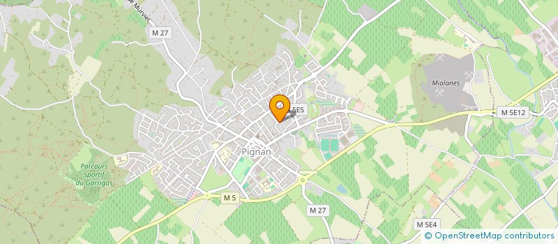 localisation de l'entreprise AZED-VTC à PIGNAN