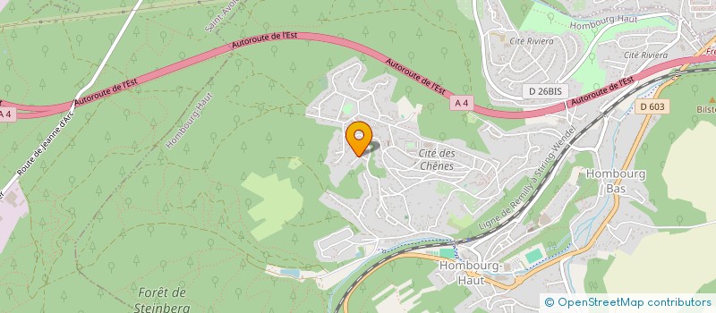 localisation de l'entreprise AZEDIA  HOMBOURG-HAUT