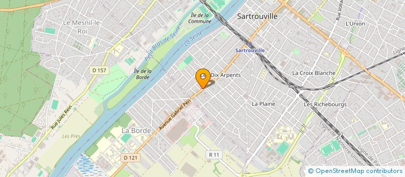 localisation de l'entreprise AZEDIO à SARTROUVILLE