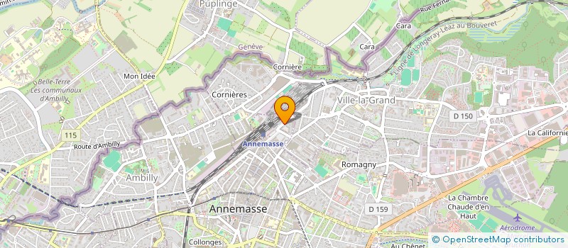localisation de l'entreprise AZEGLIO à ANNEMASSE