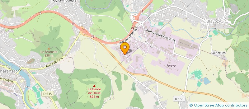 localisation de l'entreprise AZEHO SAS  SAINT-GERMAIN-LAPRADE