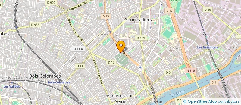 localisation de l'entreprise AZEKA  ASNIERES-SUR-SEINE