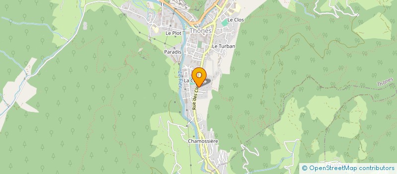 localisation de l'entreprise AZEL à THONES