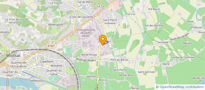 localisation de l'entreprise AZELEC  MOISSAC