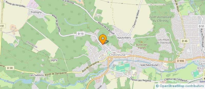 localisation de l'entreprise AZELIA R.E.  CHEVREUSE