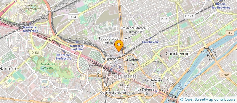 localisation de l'entreprise AZELIS FRANCE à COURBEVOIE