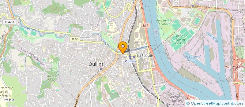 localisation de l'entreprise AZELLO  OULLINS-PIERRE-BENITE