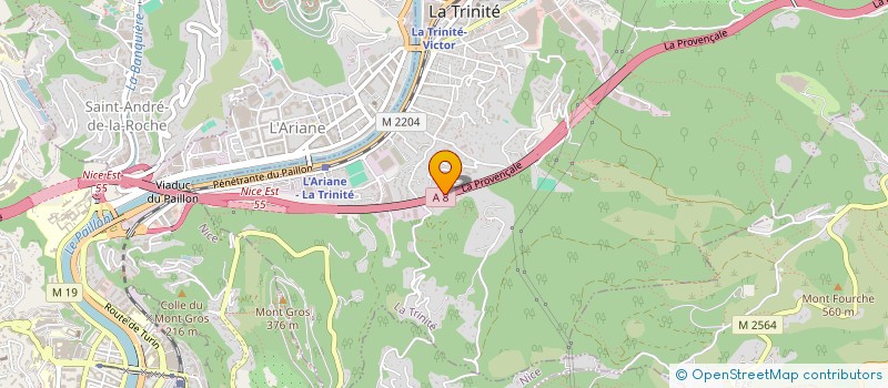 localisation de l'entreprise AZELUR à LA TRINITE