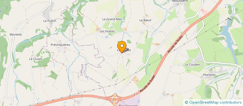 localisation de l'entreprise AZEMAR à LUC-LA-PRIMAUBE