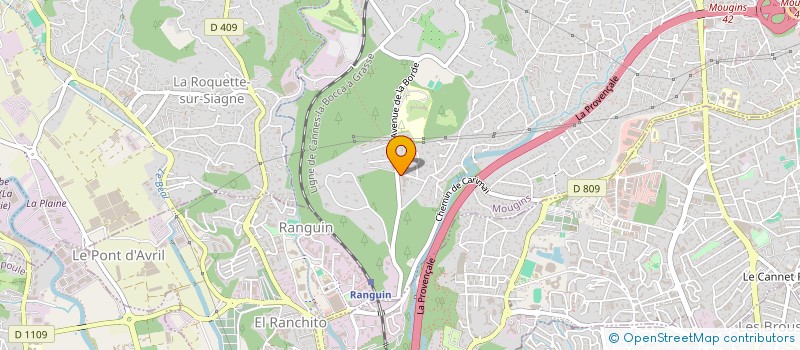 localisation de l'entreprise AZEMINVEST à MOUGINS