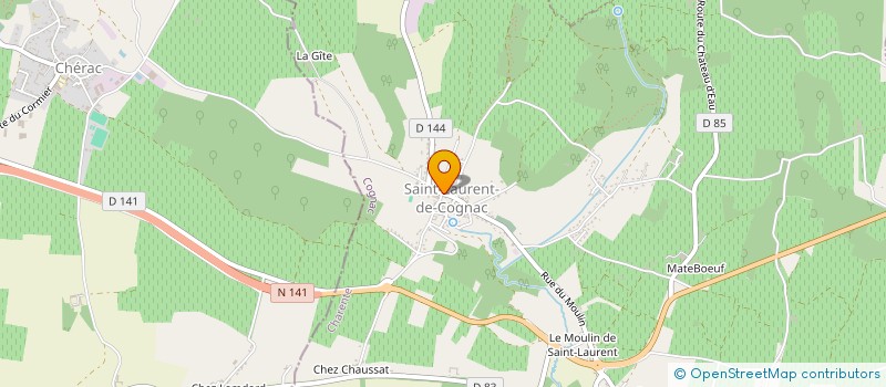 localisation de l'entreprise AZEN à SAINT-LAURENT-DE-COGNAC
