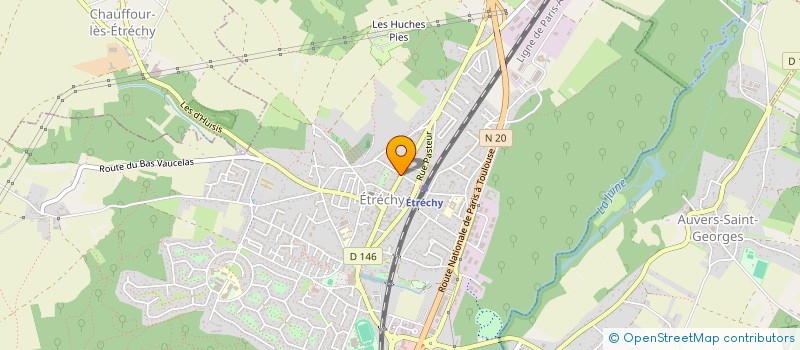 localisation de l'entreprise AZENA EXPERTISE COMPTABLE  ETRECHY