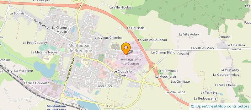 localisation de l'entreprise AZENN à MONTAUBAN-DE-BRETAGNE