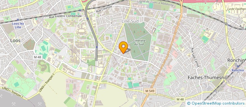 localisation de l'entreprise AZENTOP DIFFUSION à LILLE