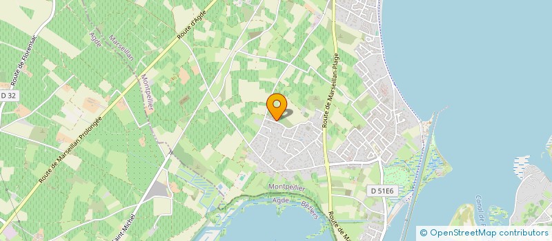 localisation de l'entreprise AZEOT ENERGIE à MARSEILLAN