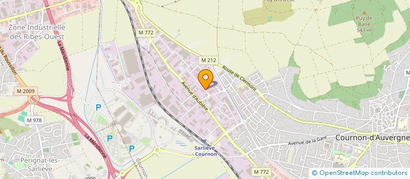 localisation de l'entreprise AZEOTROPE à COURNON-D'AUVERGNE