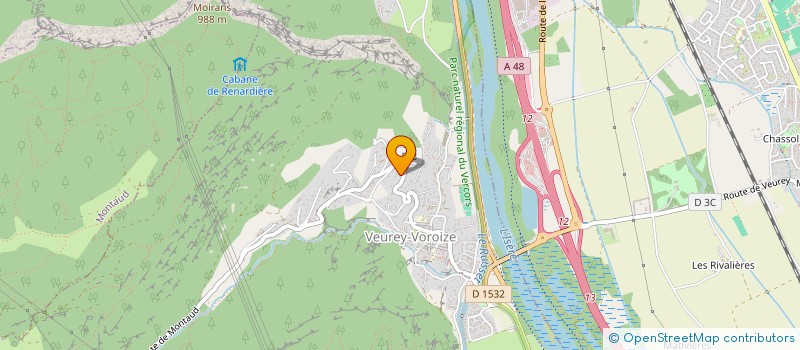 localisation de l'entreprise AZER  VEUREY-VOROIZE