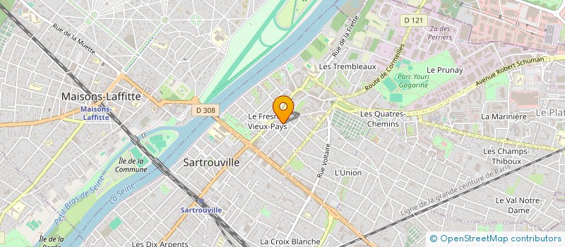 localisation de l'entreprise AZER à SARTROUVILLE