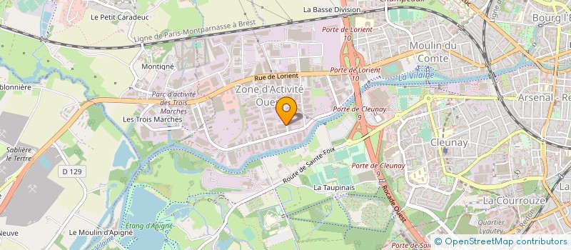 localisation de l'entreprise AZER NEGOCE à RENNES