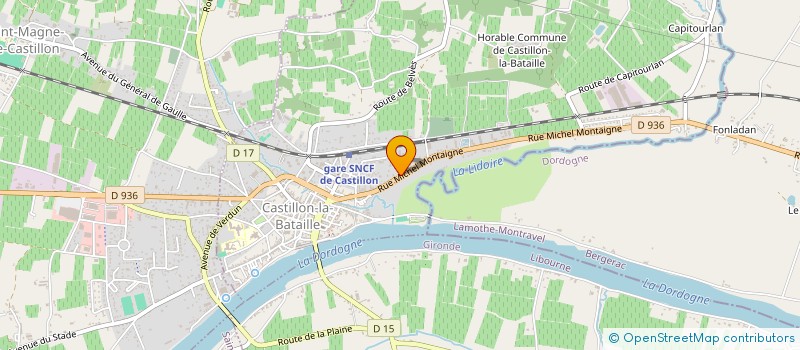 localisation de l'entreprise AZER VITI à CASTILLON-LA-BATAILLE