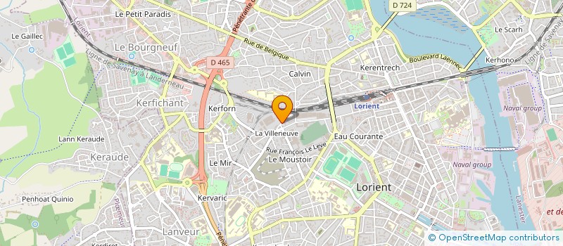 localisation de l'entreprise AZERFI - EXPERTISE COMPTABLE à LORIENT