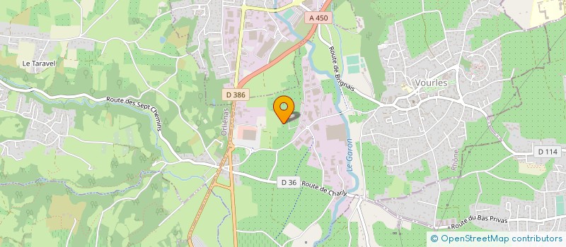 localisation de l'entreprise AZERGO  CHAPONOST