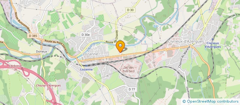 localisation de l'entreprise AZERGUES CARRELAGE  CHAMELET