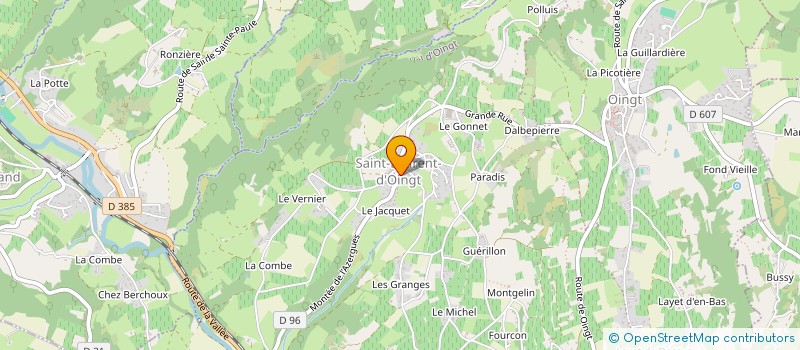 localisation de l'entreprise AZERGUES HAIDONG GUMDO  VAL D'OINGT