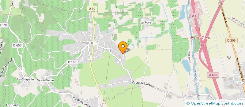 localisation de l'entreprise AZERGUES LOGISTICS  MORANCE