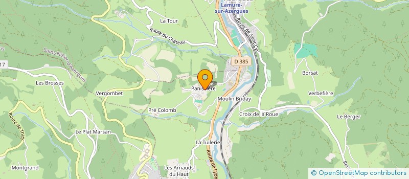 localisation de l'entreprise AZERGUES TRANSPORTS INTERNATIONAUX  LAMURE-SUR-AZERGUES