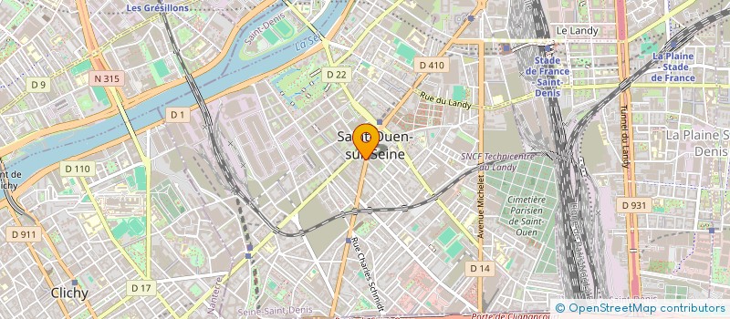 localisation de l'entreprise AZERKAK à SAINT-OUEN-SUR-SEINE