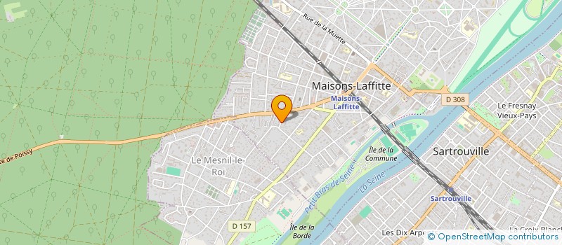 localisation de l'entreprise AZERTE INFO  MAISONS-LAFFITTE