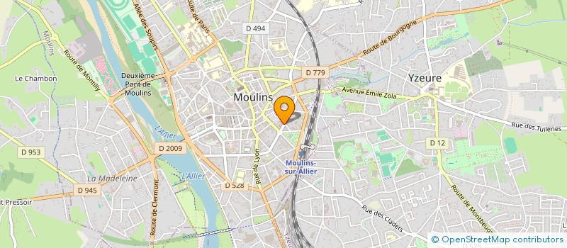 localisation de l'entreprise AZERTY  MOULINS