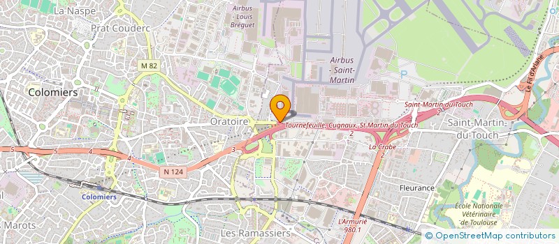 localisation de l'entreprise AZERTY AEROSPATIALE FRANCE LAC  TOULOUSE