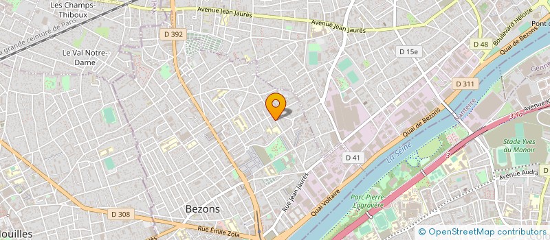 localisation de l'entreprise AZERTY BURO à BEZONS