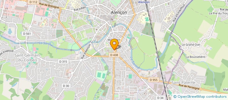 localisation de l'entreprise AZERTY SERVICES à ALENCON