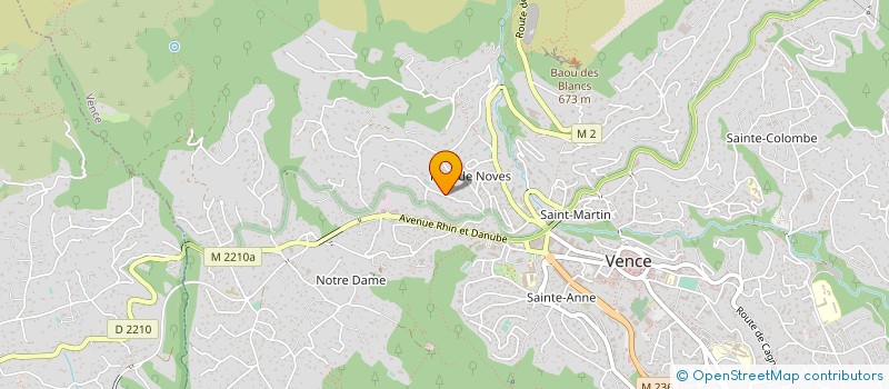 localisation de l'entreprise AZETCO AZUR ETUDES ET CONSEILS à VENCE