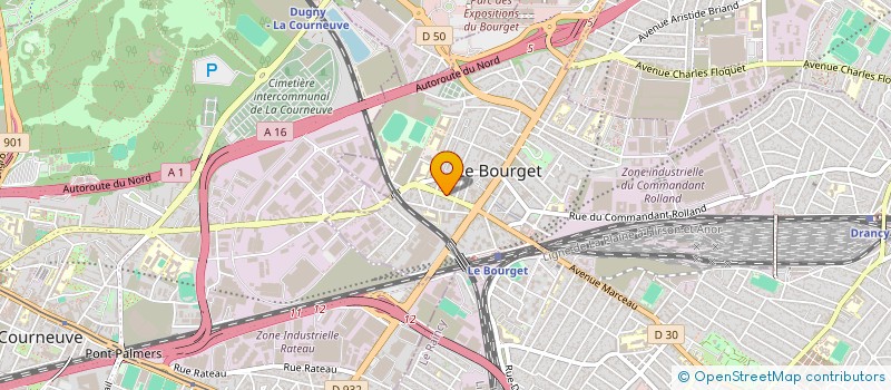 localisation de l'entreprise AZETREC à LE BOURGET