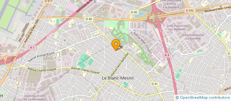 localisation de l'entreprise AZEVEDO ET FREITAS à LE BLANC-MESNIL