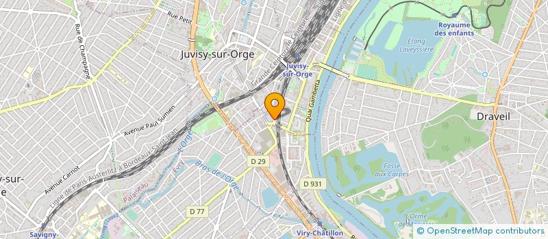 localisation de l'entreprise AZF SERVICES à JUVISY-SUR-ORGE