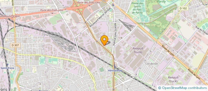 localisation de l'entreprise AZFA  VENISSIEUX