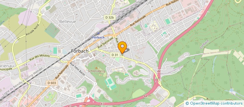 localisation de l'entreprise AZFEM  FORBACH