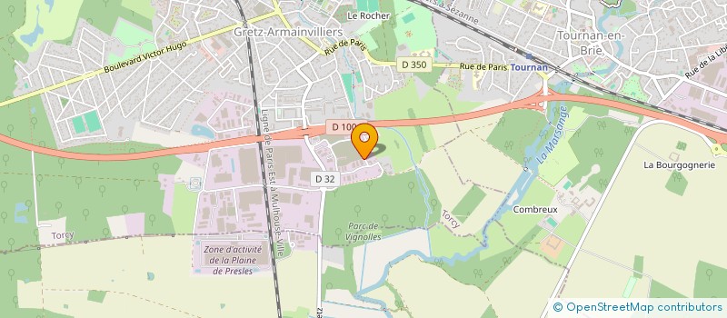 localisation de l'entreprise AZFP à COURTRY