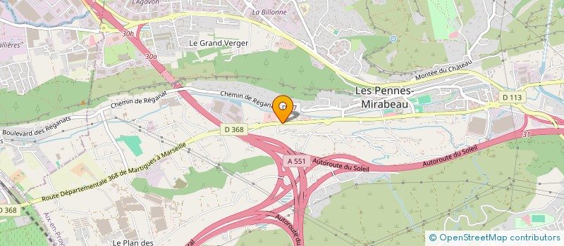 localisation de l'entreprise AZG IMMOBILIER  LES PENNES-MIRABEAU