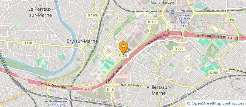 localisation de l'entreprise AZGAD EXPRESS à CHAMPIGNY-SUR-MARNE