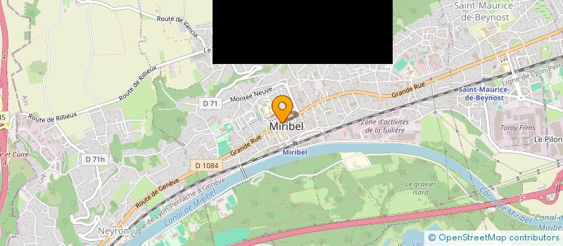 localisation de l'entreprise AZH à MIRIBEL