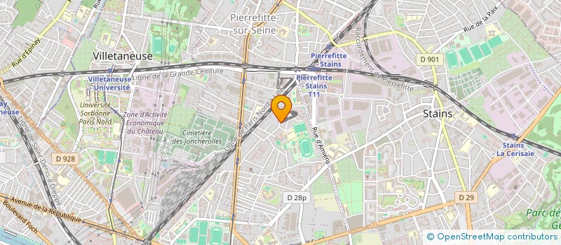 localisation de l'entreprise AZH  SAINT-DENIS